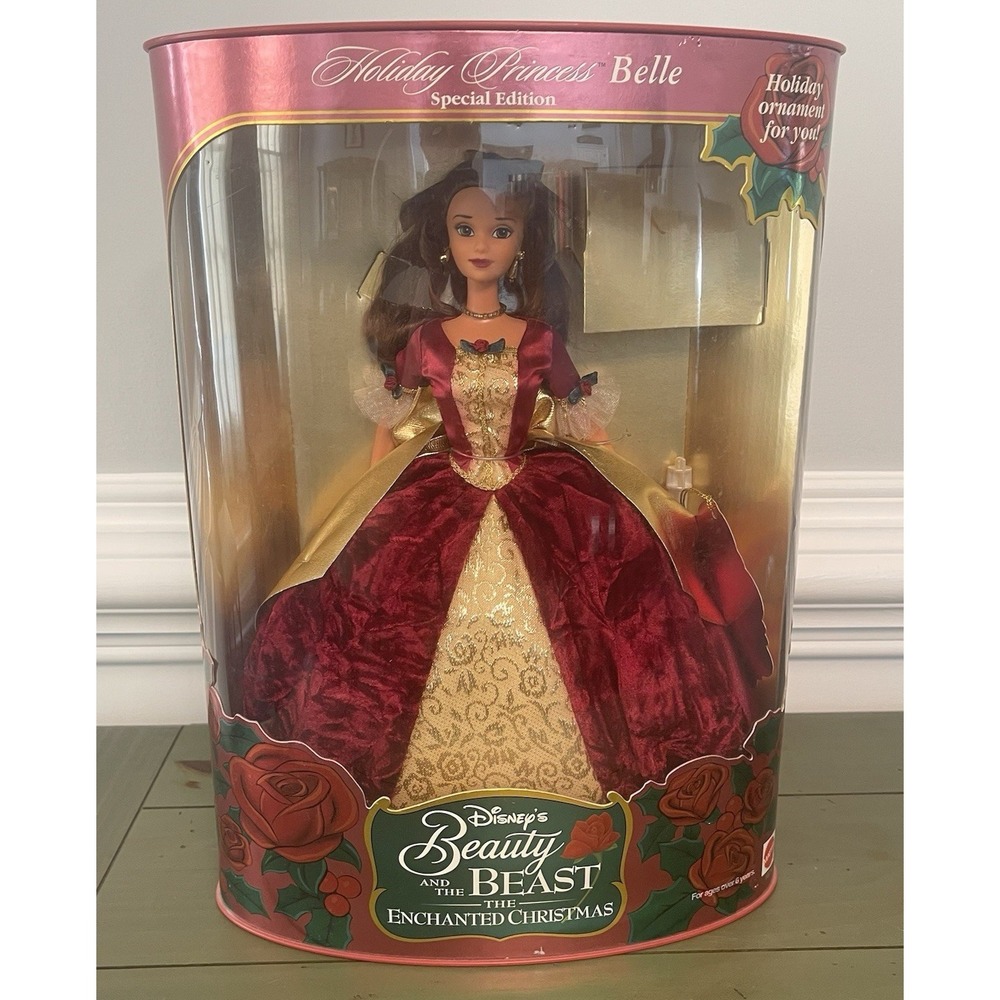 Mattel 16710 Walt Disney Holiday Princess Belle Special Edition Doll 1997